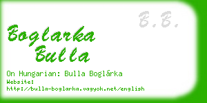 boglarka bulla business card